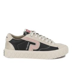 Palladium Ace Lo Mix LTH Kadın Sneaker Siyah/Gri Deri Günlük Ayakkabı