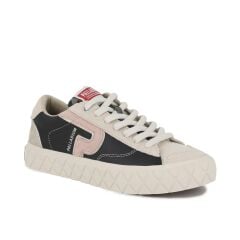 Palladium Ace Lo Mix LTH Kadın Sneaker Siyah/Gri Deri Günlük Ayakkabı