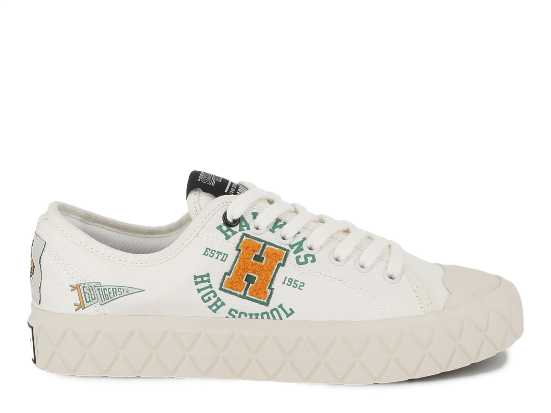 Stranger Things Palladium Palla Ace Tigers Cream White Kadın Ayakkabı