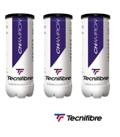 Tecnifibre Champion (3 Toplu Kutu) Tenis Topu 3'lü Kutu