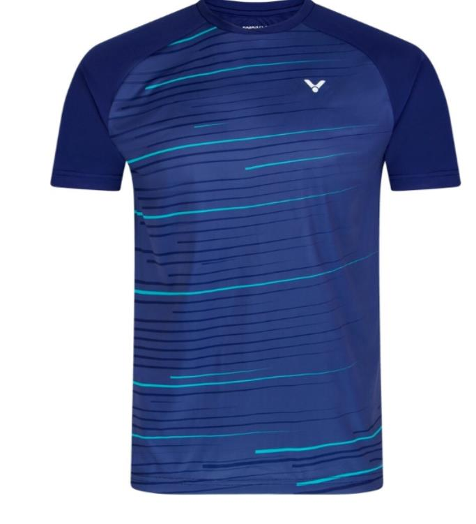Victor T-33100 B Mavi Unisex Badminton Tişört