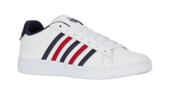K-Swiss COURT TIEBREAK II~WHT/PEACOT/SMBA RED Erkek Tenis Ayakkabısı