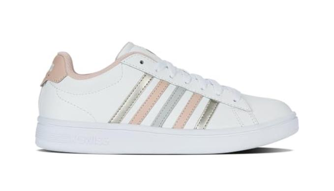 K-Swiss COURT TIEBREAK II~WHT/CAMEO ROSE/WHT Kadın Tenis Ayakkabısı