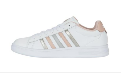 K-Swiss COURT TIEBREAK II~WHT/CAMEO ROSE/WHT Kadın Tenis Ayakkabısı