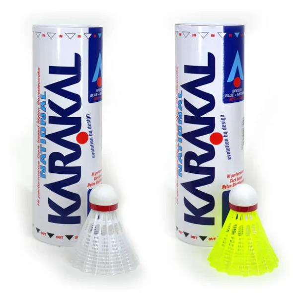 NAT YELLOW SHUTTLES x 6 RED