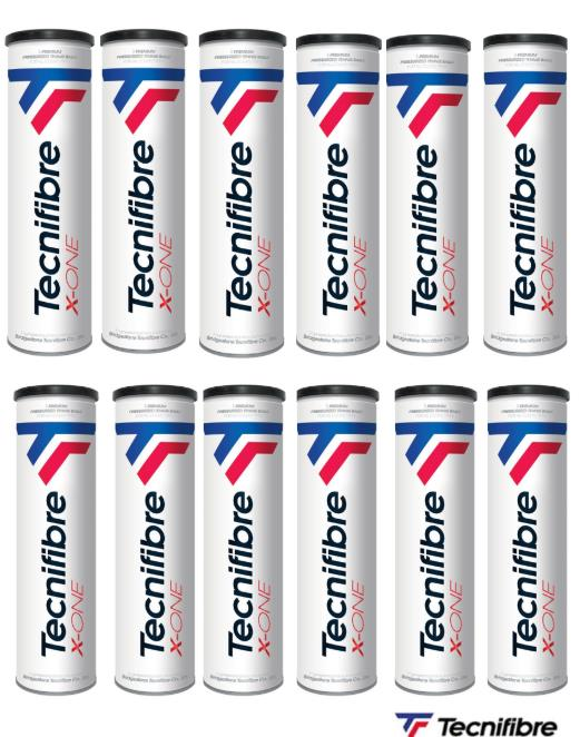 Tecnifibre X-ONE (3 TOPLU KUTU) 12'li Tenis Topu