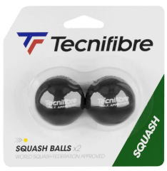 Tecnifibre Squash Balls (Yellow Dot) (2`Li)