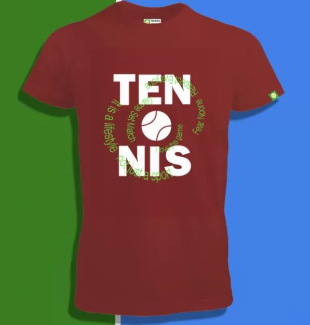 Tenis T-shirt TENNIS ON FIRE