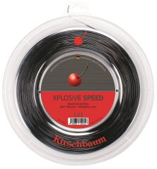 Kirschbaum 200M  Reel Xplosive Speed 1,28 Siyah Tenis Rulo Kordaj