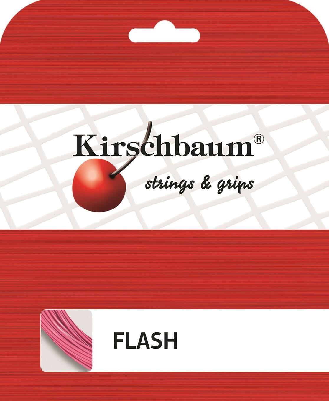 Kirschbaum Flash 1,25 Pembe (12 m) Tenis Paket Kordaj