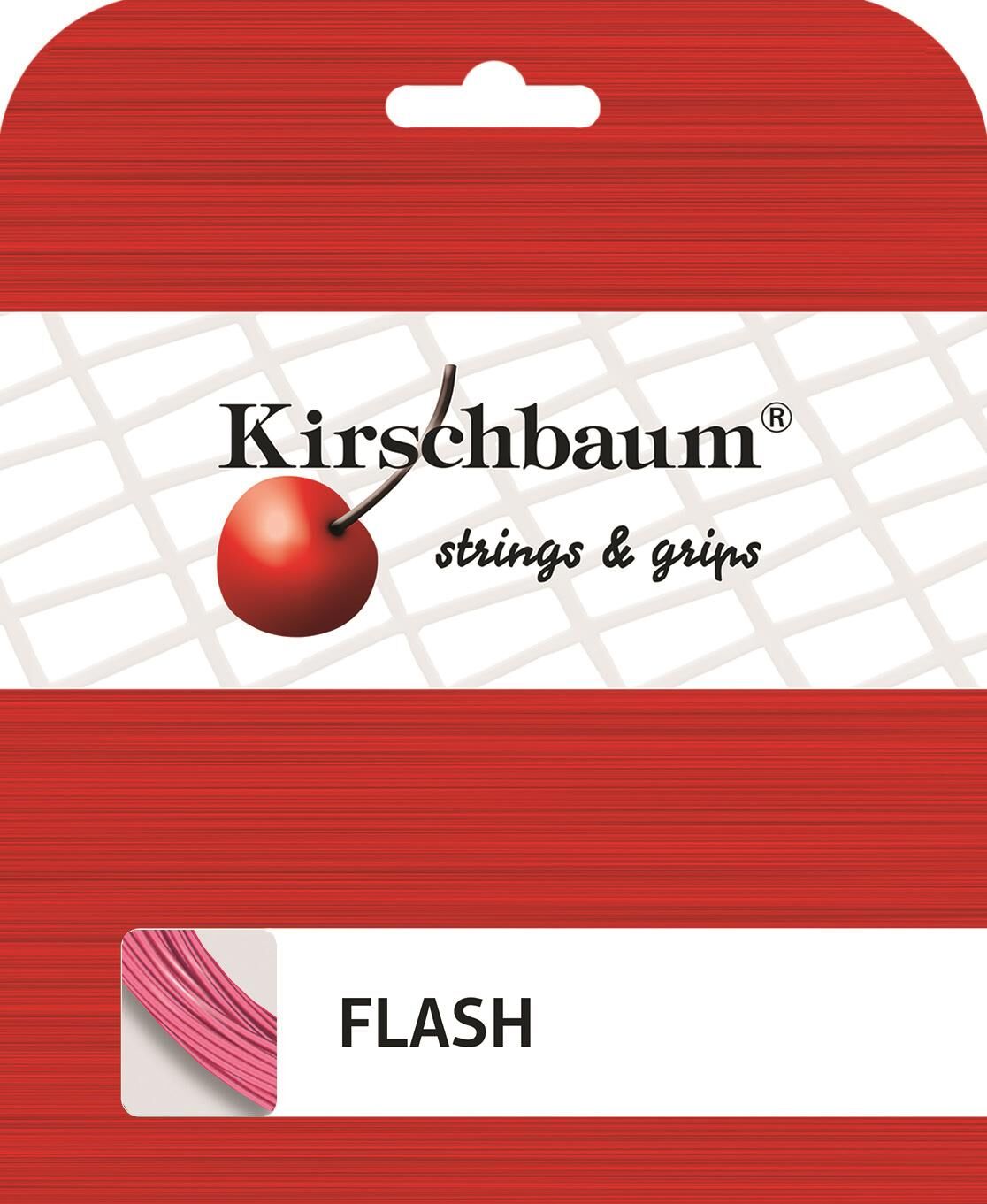 Kirschbaum Flash 1,25 Pembe (12 m) Tenis Paket Kordaj