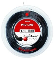 Kirschbaum 200M Reel Pro-Line 1,30 Siyah Tenis Rulo Kordaj