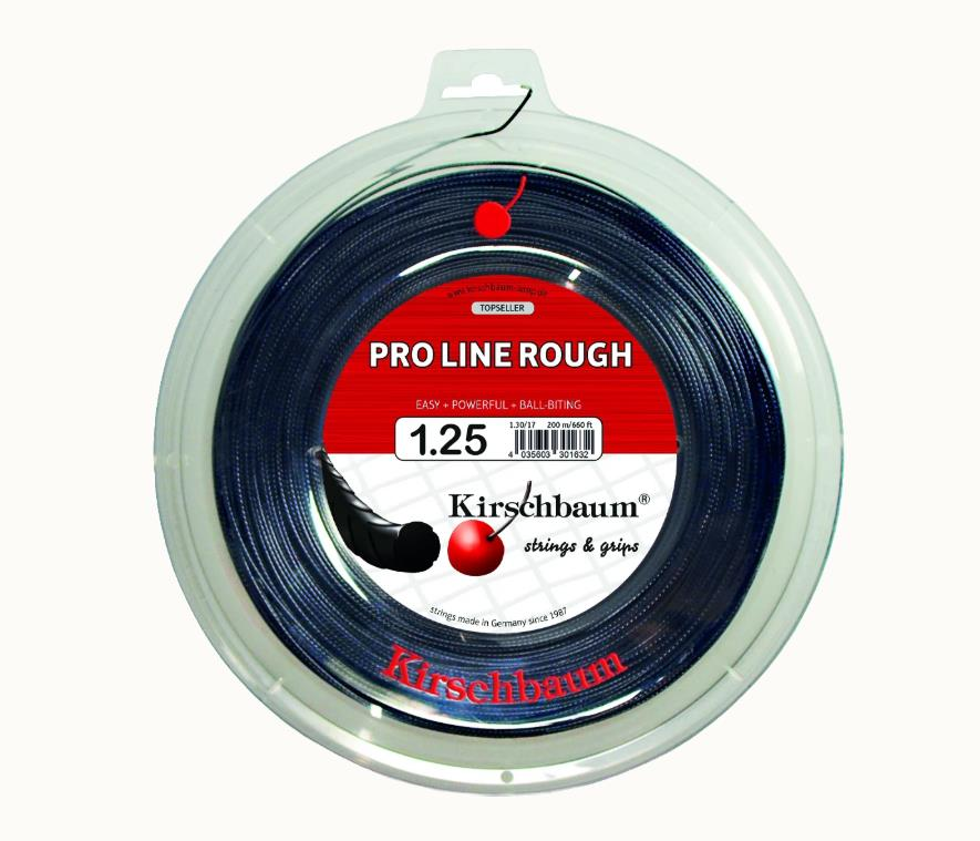 Kirschbaum 200M Reel Pro Line Roungh 1,25 Siyah Tenis Kordaj