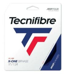 Tecnifibre X-One Biphase Pu 1,24 (12m) Black Paket Tenis Raketi Kordajı