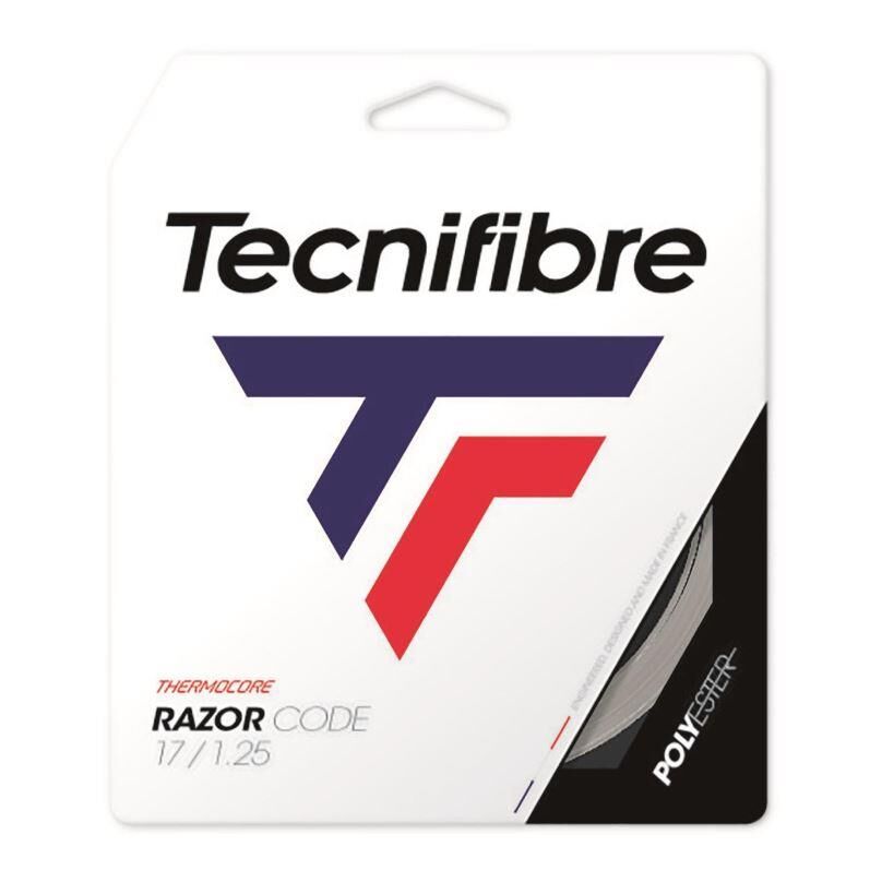 Tecnifibre Razor Code 1,25 (12m) White Paket Tenis Raketi Kordajı