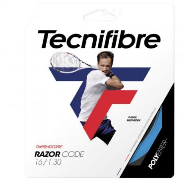 Tecnifibre Razor Code 1,30 (12m) Blue Paket Tenis Raketi Kordajı