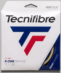 Tecnifibre X-One Biphase Pu 1,24 (12m) Natural Paket Tenis Raketi Kordajı