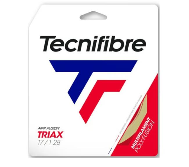Tecnifibre Triax 1,28 (12m) Natural Tenis Paket Kordaj
