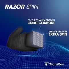 Tecnifibre Razor Spin 1,20 (12m) Siyah Paket Tenis Raketi Kordajı