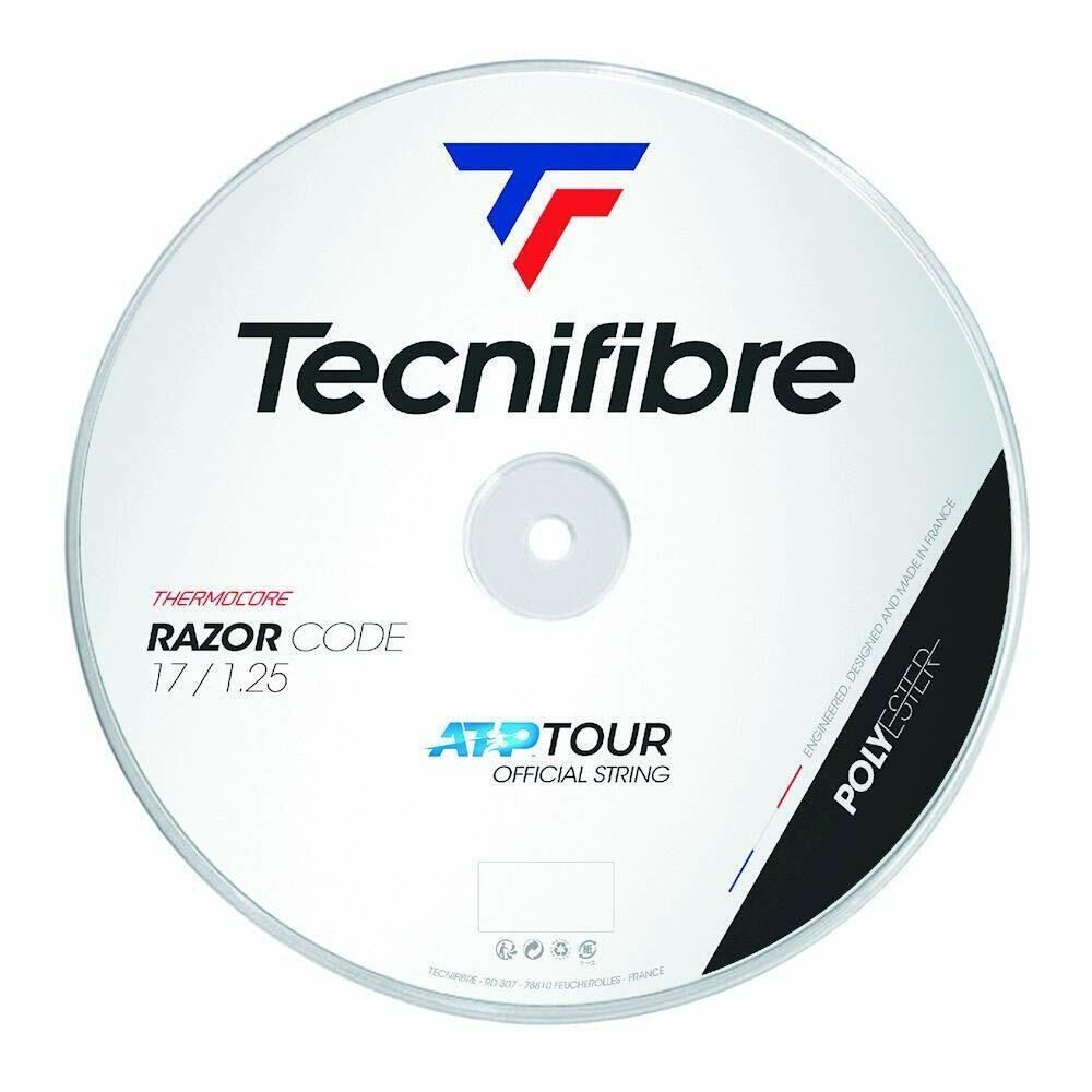 Tecnifibre Reel 200M Razor Code Beyaz 1,25 Tenis Rulo Kordaj