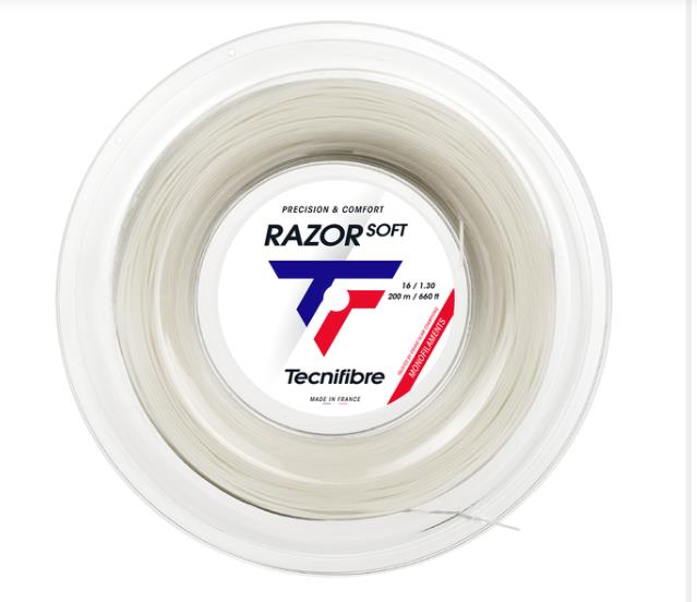 Tecnifibre Bob 200M Razor Soft 1,20 White Tenis Rulo Kordaj
