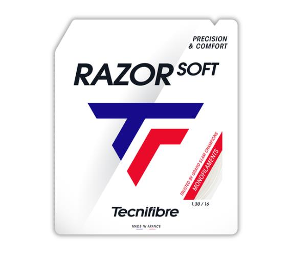 Tecnifibre Razor Soft 1,25 (12m) White Paket Tenis Raketi Kordajı