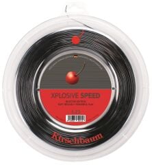 Kirschbaum 200M  Reel Xplosive Speed 1,28 Siyah Tenis Rulo Kordaj