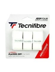 Tecnifibre Players Dry White Overgrip 3'lü Paket (0,4 mm)