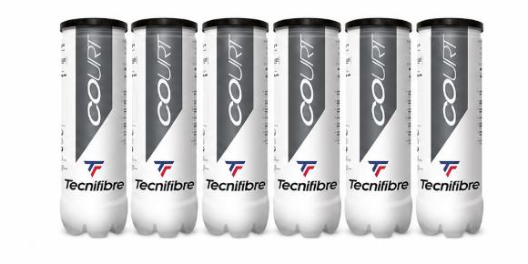 Tecnifibre Court Tenis Topu (3 Toplu Kutu) 6'lı Kutu